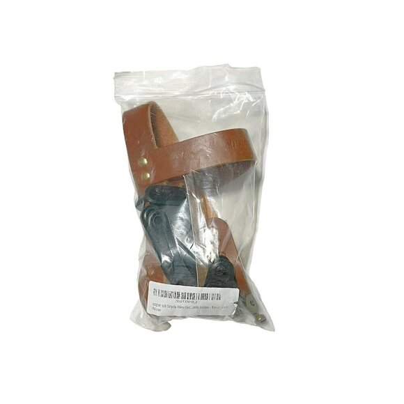 NEW OOPSMARK LEATHER BICYCLE WINE RACK TAN - Picture 6 of 6